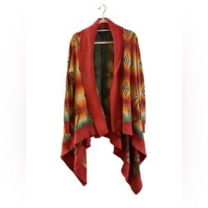 Vintage Ralph Lauren Vibrant Patterned Cardigan Sweater